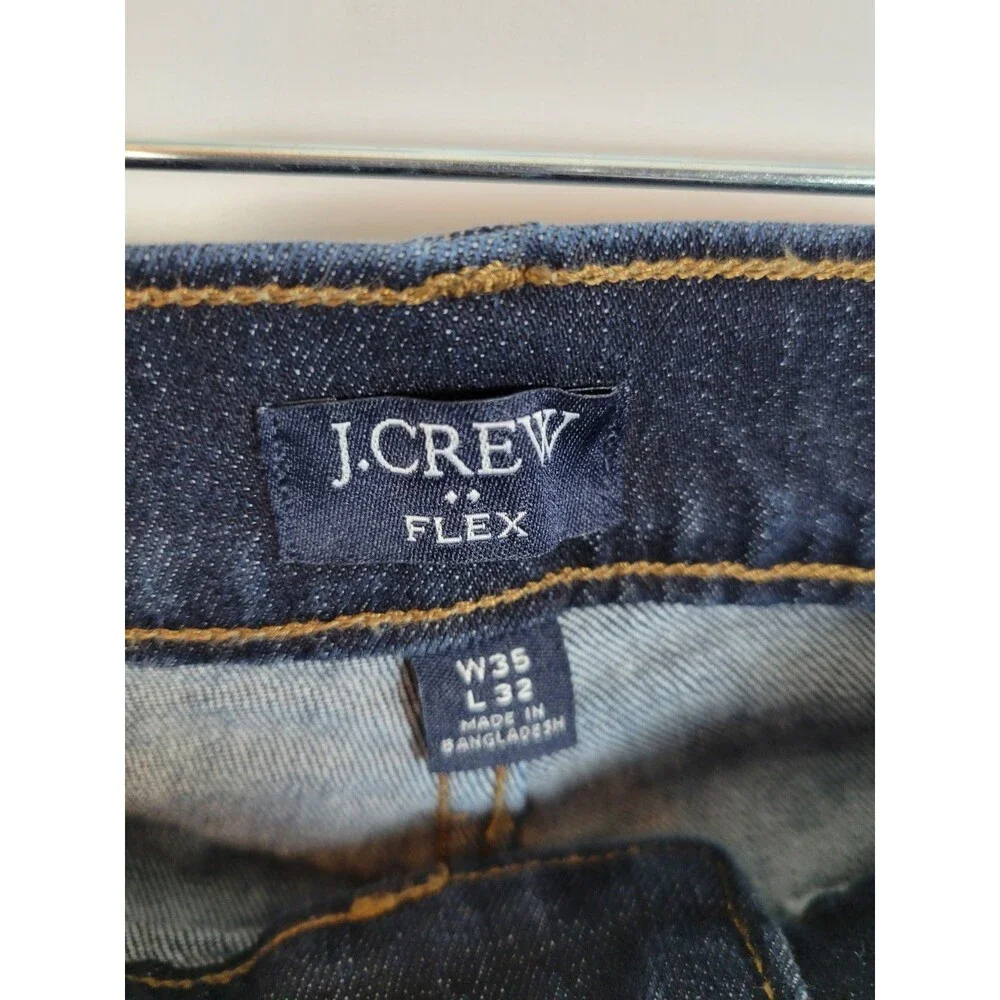J. Crew Mens Flex Straight Leg Jeans Size 35x32